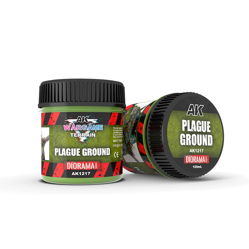 AK Interactive: Wargame Battle Ground Terrains Plague Ground - (100ml Acrylic)