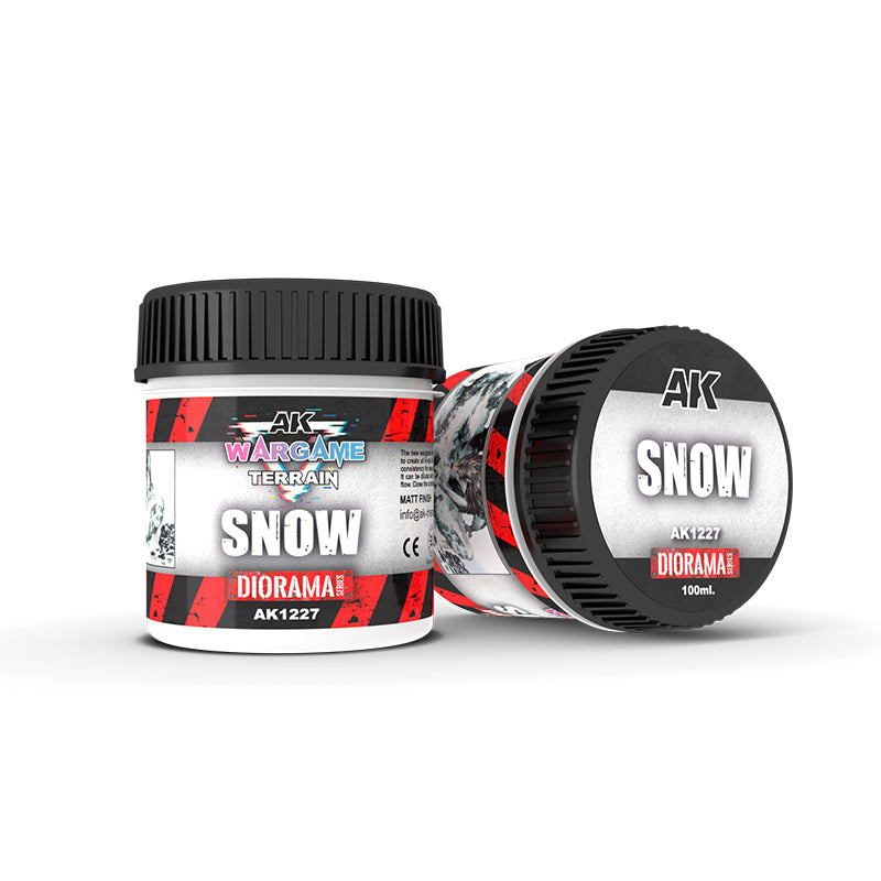 AK Interactive: Wargame Battle Ground Terrains Snow - (100ml Acrylic)