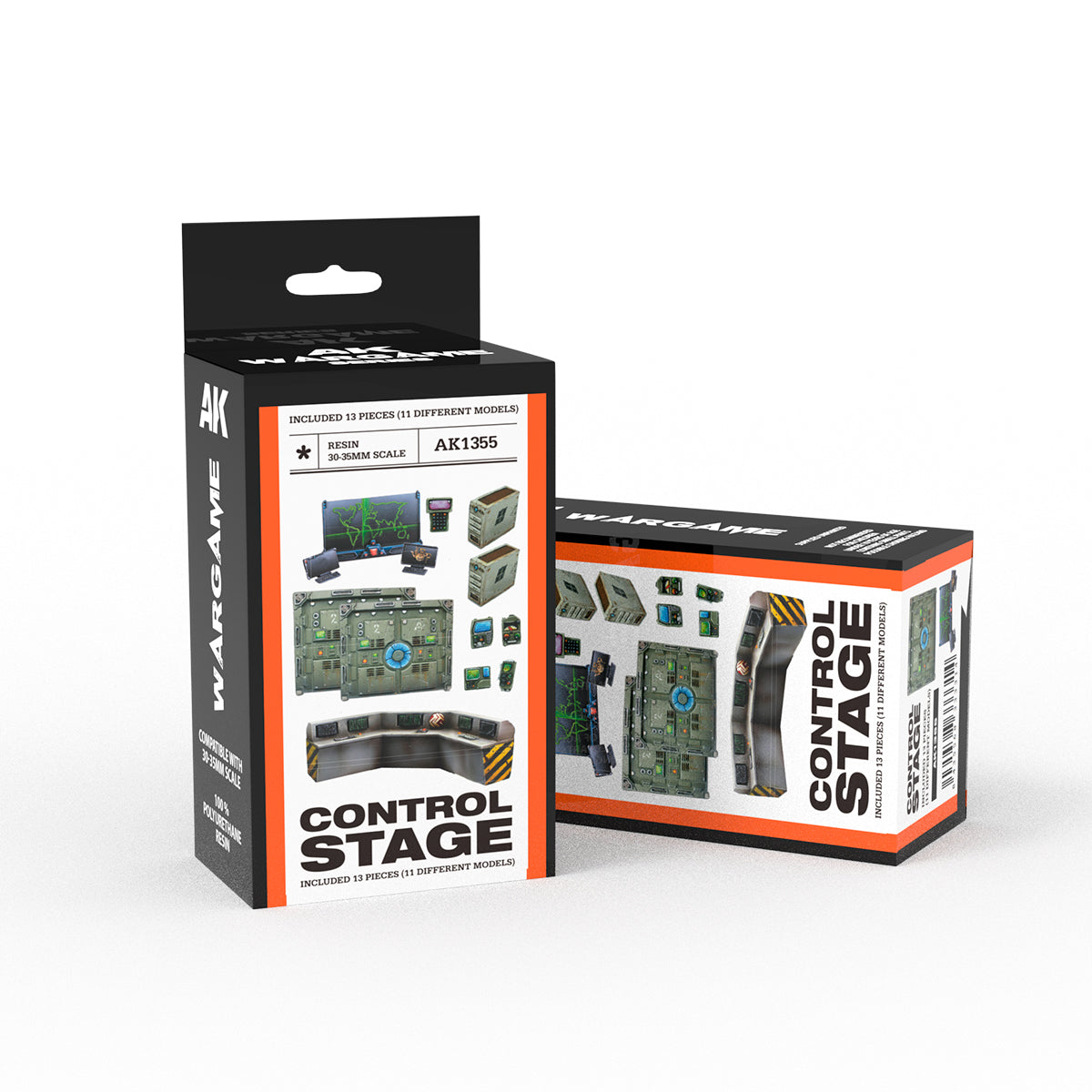 AK Interactive: Control Stage Wargame Set 100% Polyurethane Resin Compatible With 30-35MM Scale