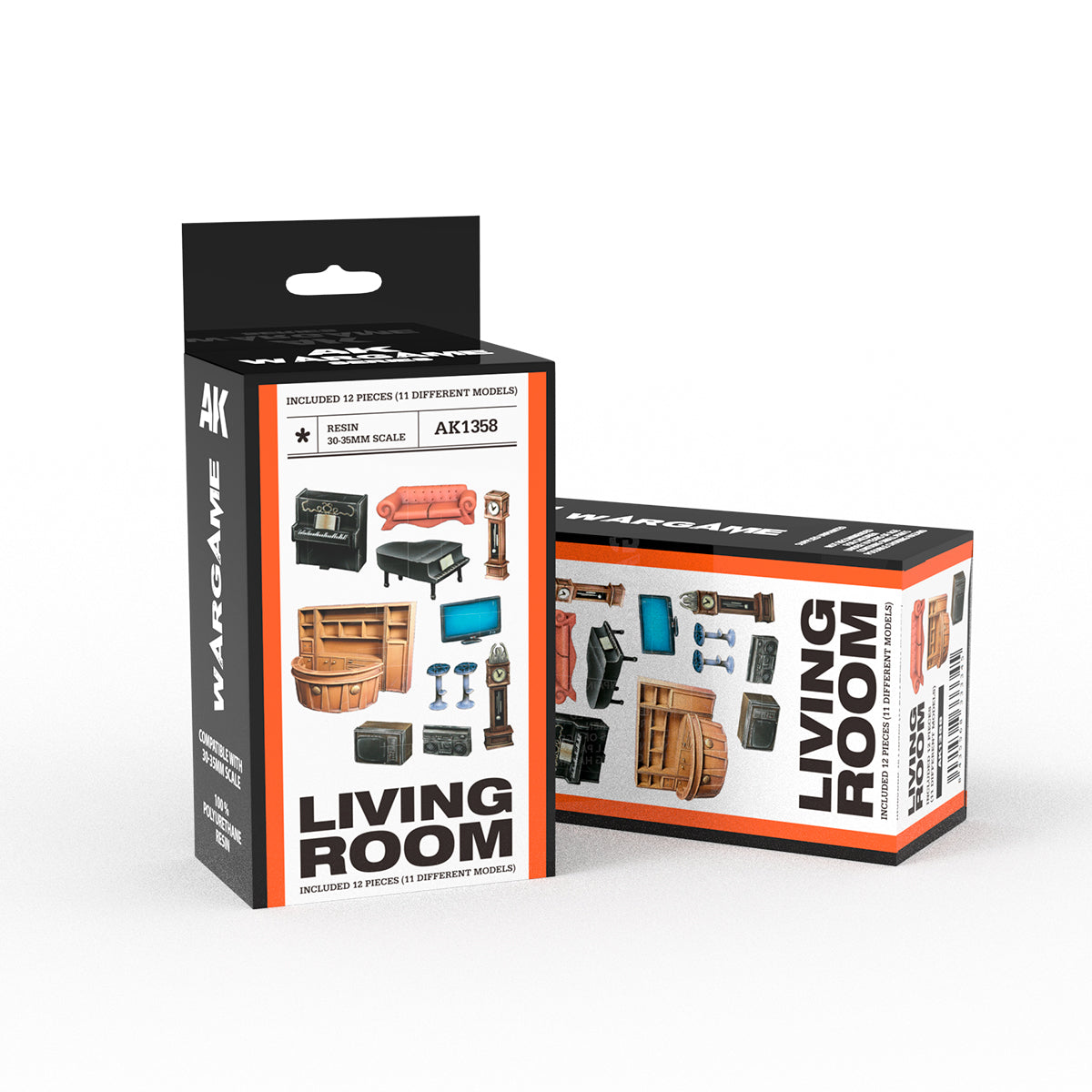 AK Interactive: Living Room Wargame Set 100% Polyurethane Resin Compatible With 30-35MM Scale