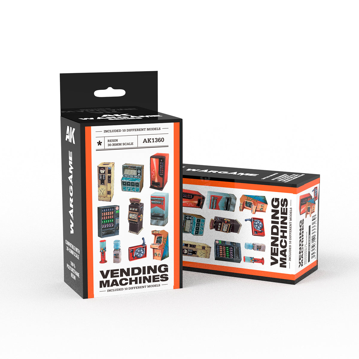 AK Interactive: Vending Machine Wargame Set 100% Polyurethane Resin Compatible With 30-35MM Scale