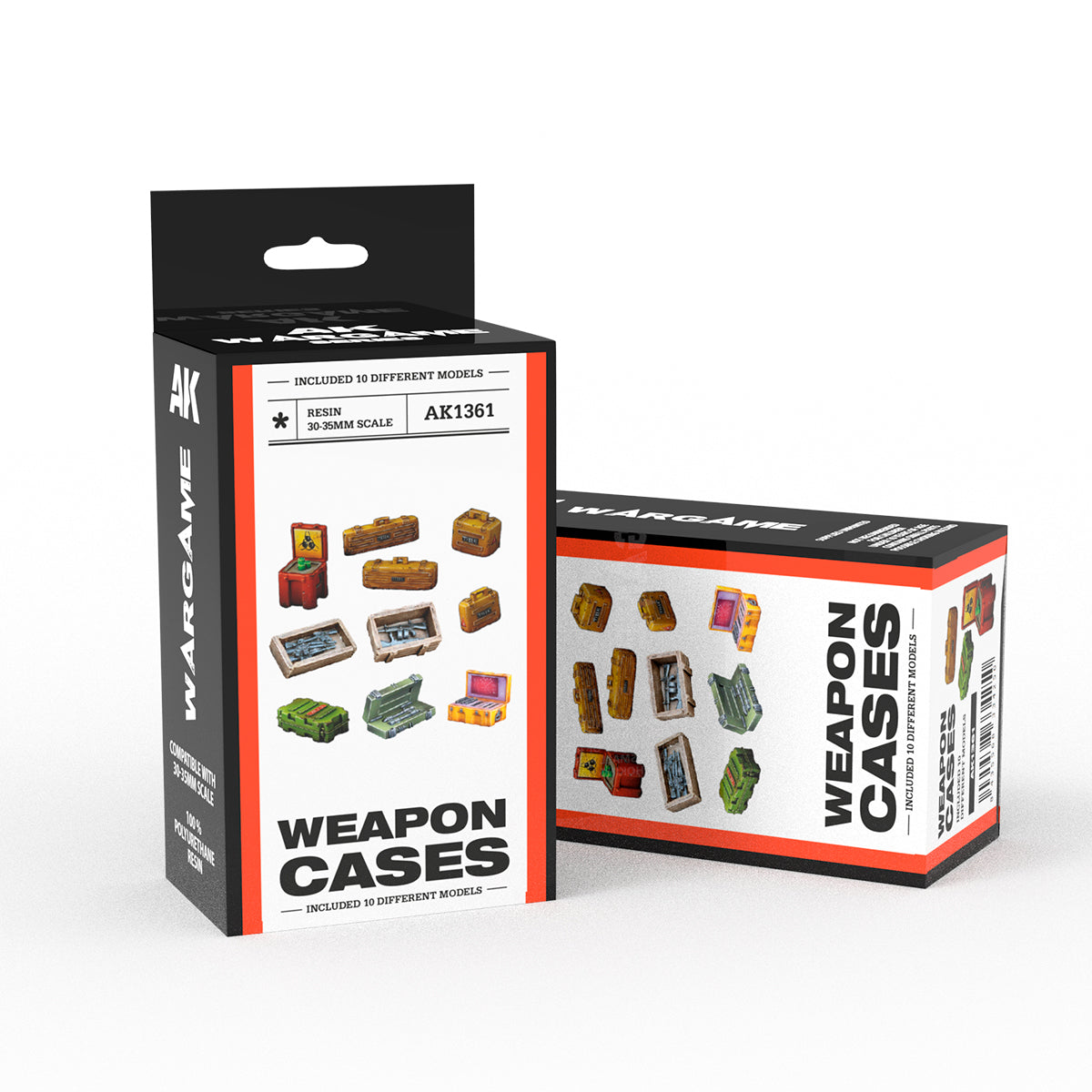 AK Interactive: Scenography Wargame Set Weapon Cases (30-35mm)