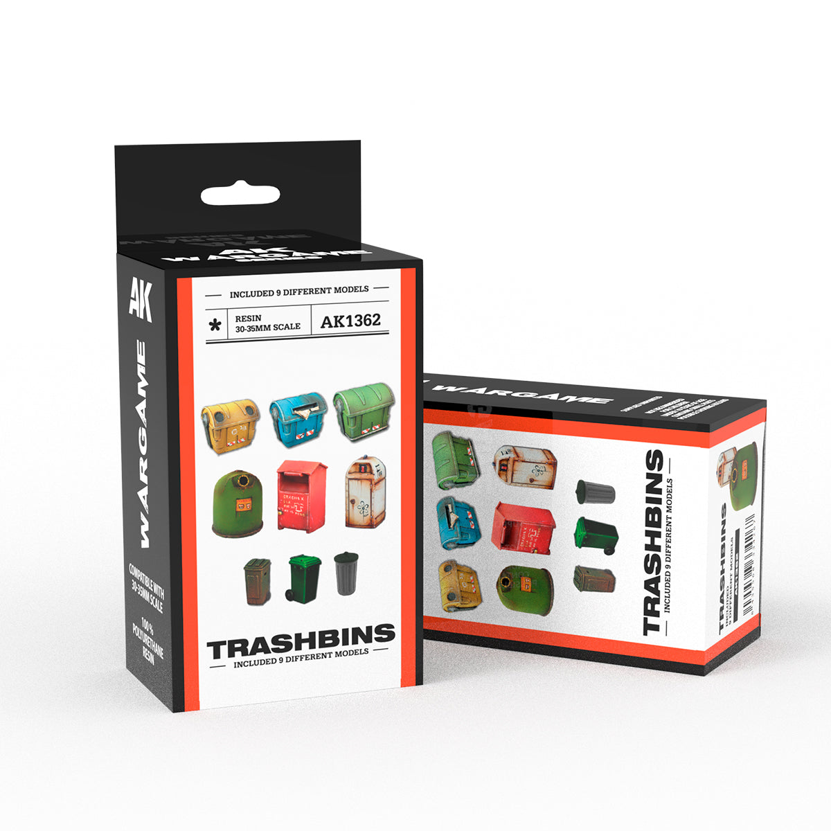 AK Interactive: Scenography Wargame Set Trashbins (30-35mm)