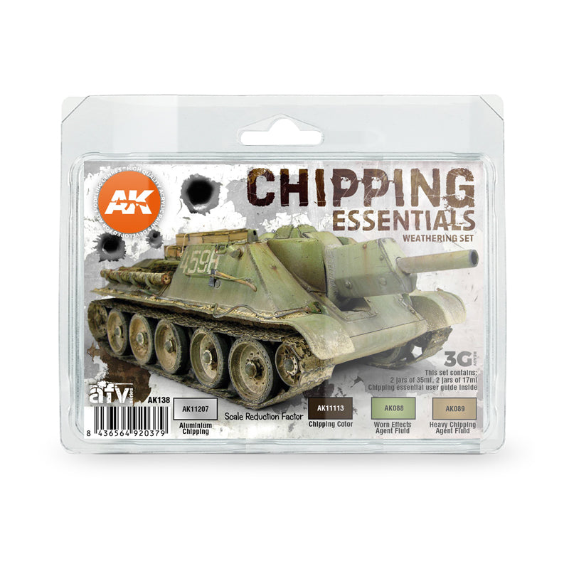 AK Interactive: Chipping Essentials Weathering Set