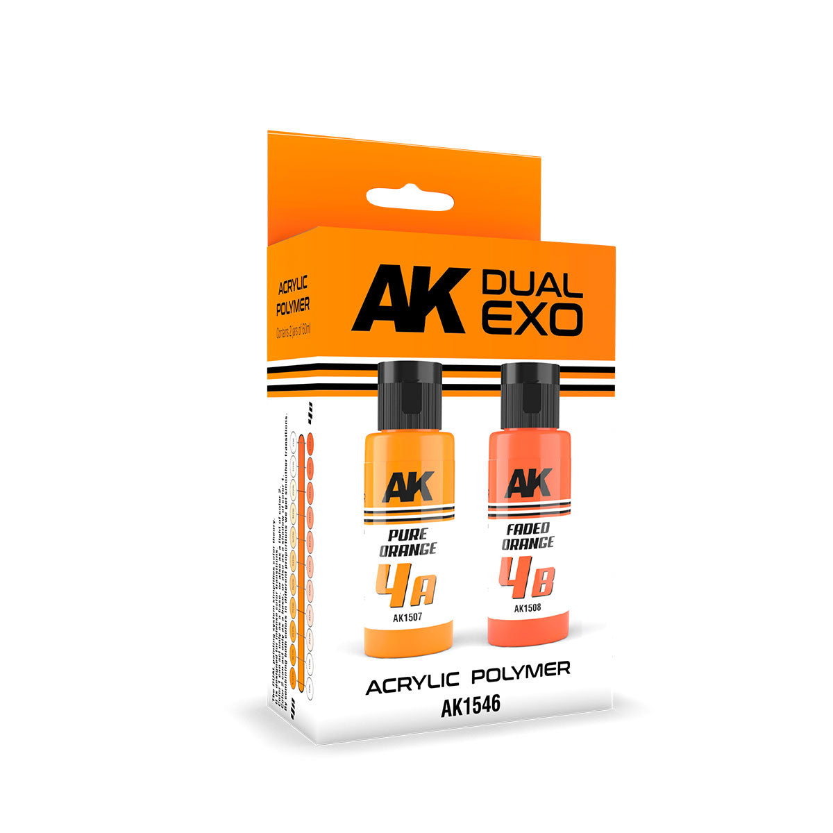 AK Interactive: Pure Orange & Faded Orange Dual Exo Paint Set