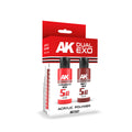 AK Interactive: Supernova Red & Dirty Red Dual Exo Paint Set