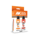 AK Interactive: Light Brown & Asteroid Brown Dual Exo Paint Set