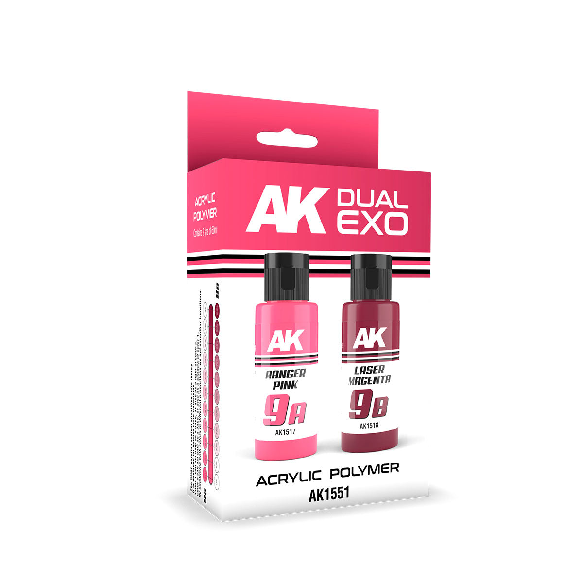 AK Interactive: Ranger Pink & Laser Magenta Dual Exo Paint Set