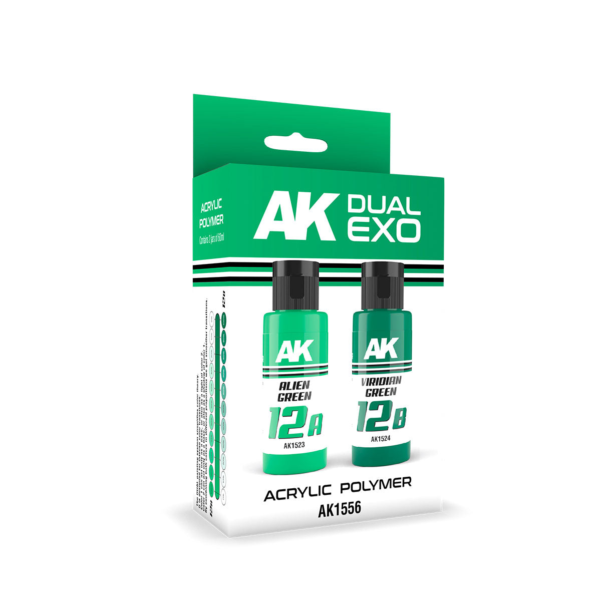 AK Interactive: Alien Green & Viridian Green Dual Exo Paint Set