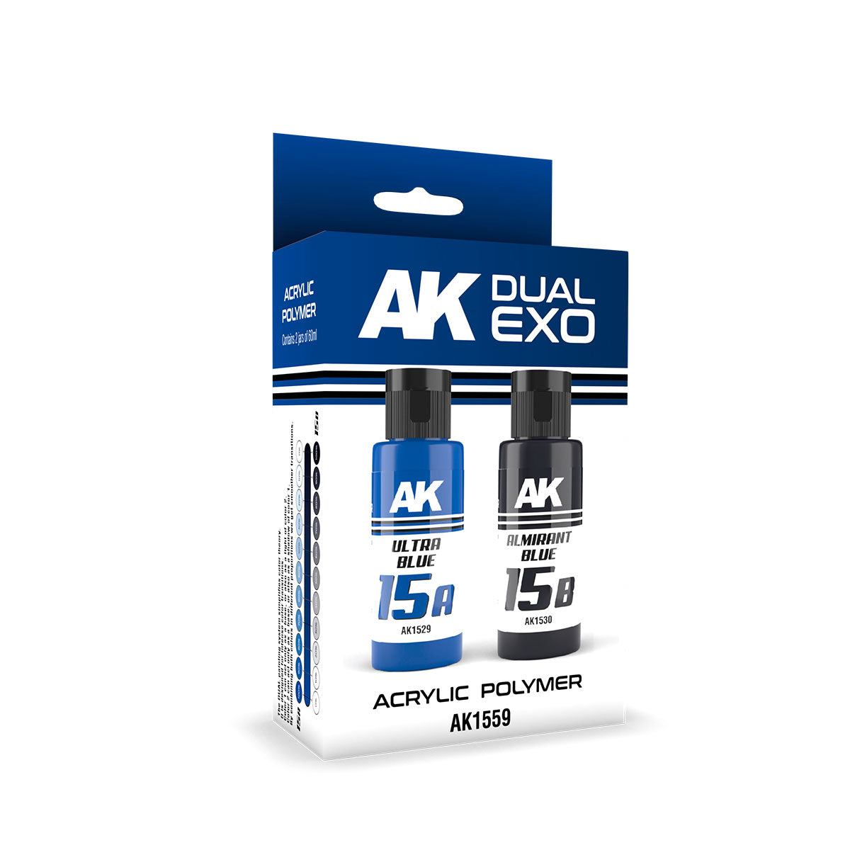 AK Interactive: Ultra Blue & Almirant Blue Dual Exo Paint Set
