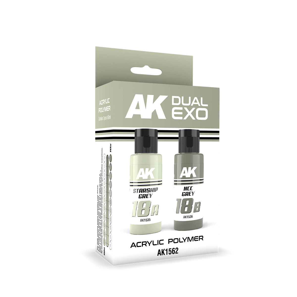AK Interactive: Starship Grey & Ncc Grey Dual Exo Paint Set