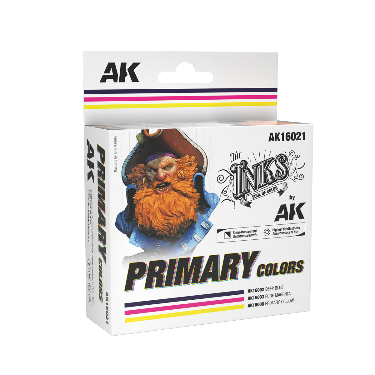 AK Interactive: The INKS PRIMARY COLORS Set