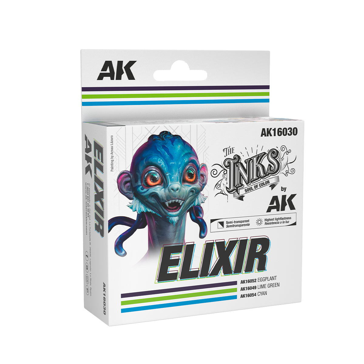 AK Interactive: The INKS Sets Elixir - Set of 3 Jars (Inks)