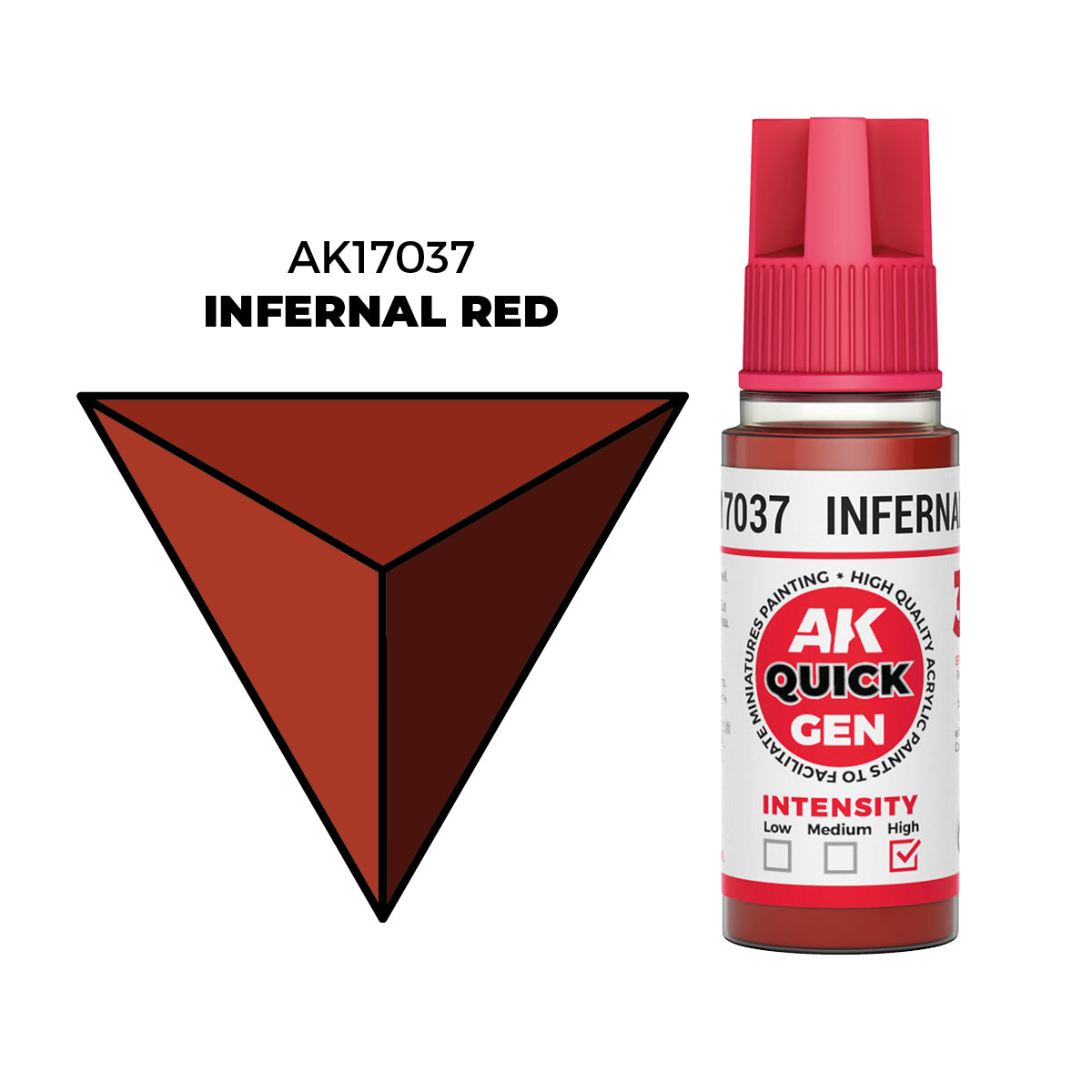AK Interactive: Quick Gen - Infernal Red (18ml)