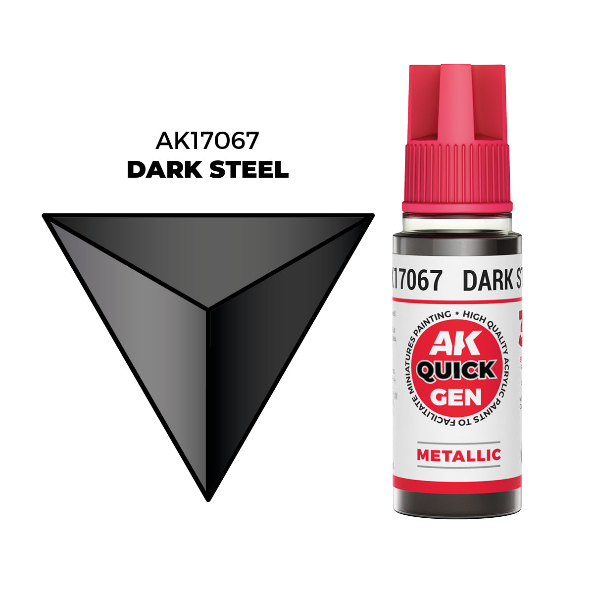 AK Interactive: Quick Gen - Dark Steel (18ml)