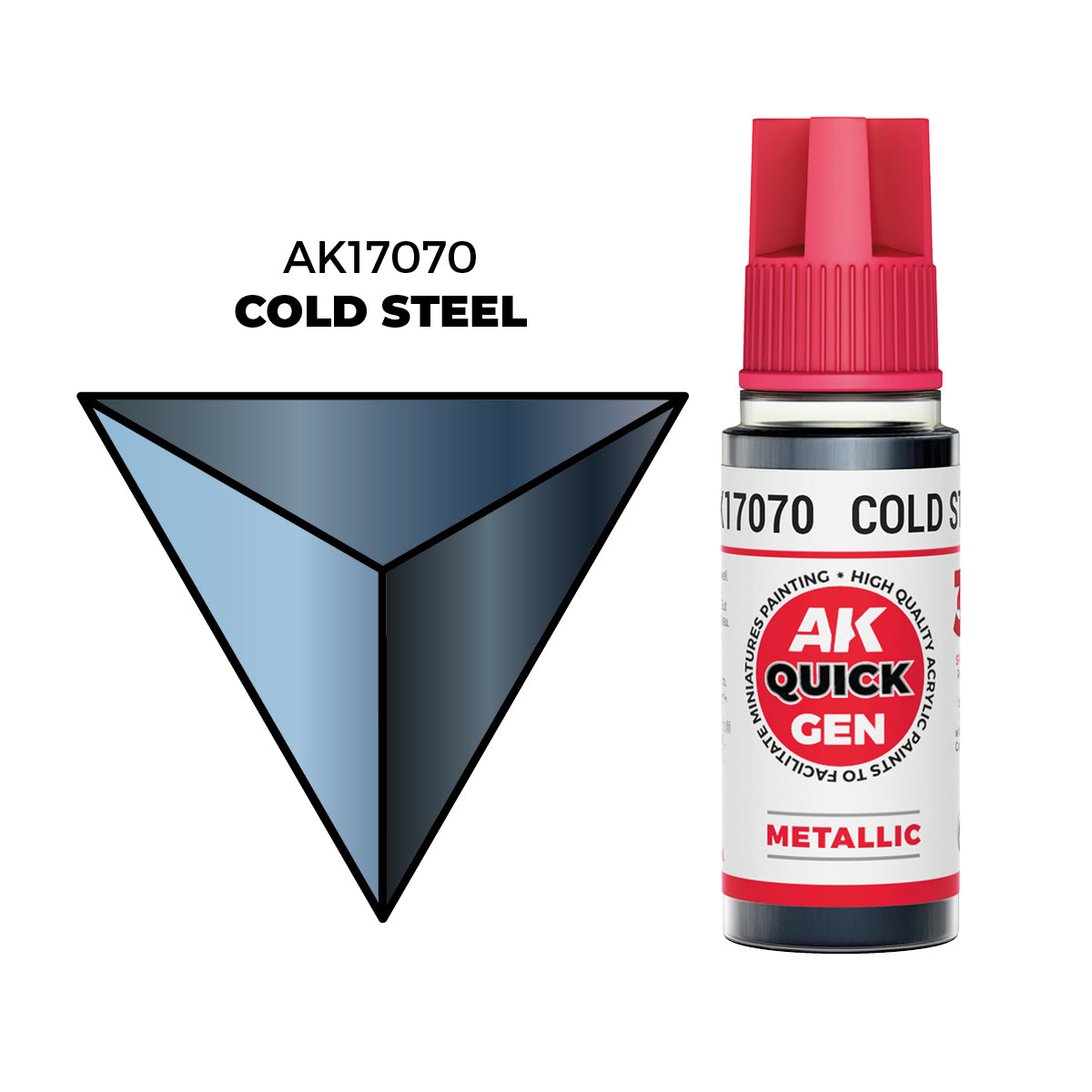 AK Interactive: Quick Gen - Cold Steel (18ml)