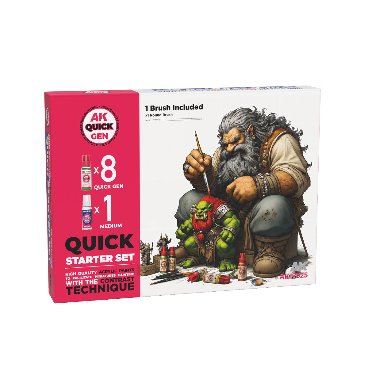 AK Interactive: Quick Gen - Quick Starter (1 Brush)