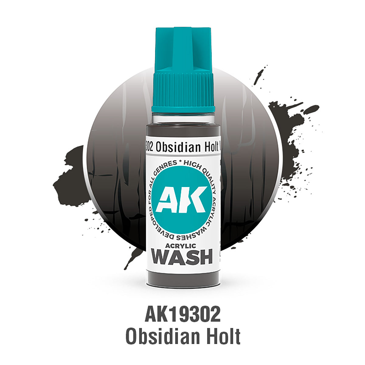 AK Interactive: Obsidian Holt Acrylic Wash (18ml)