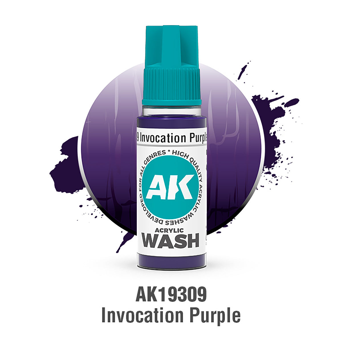 AK Interactive: Invocation Purple Acrylic Wash (18ml)