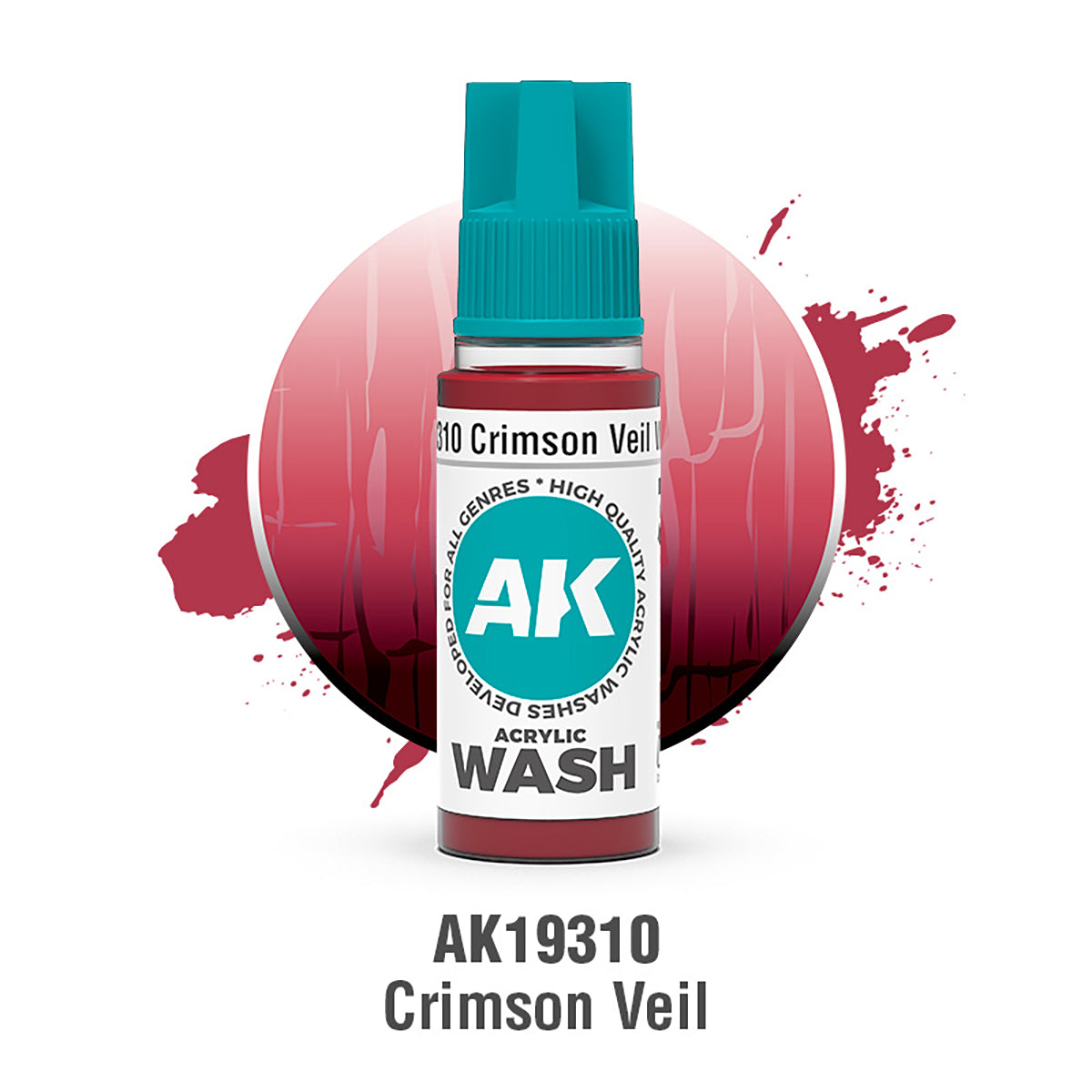 AK Interactive: Crimson Veil Acrylic Wash (18ml)