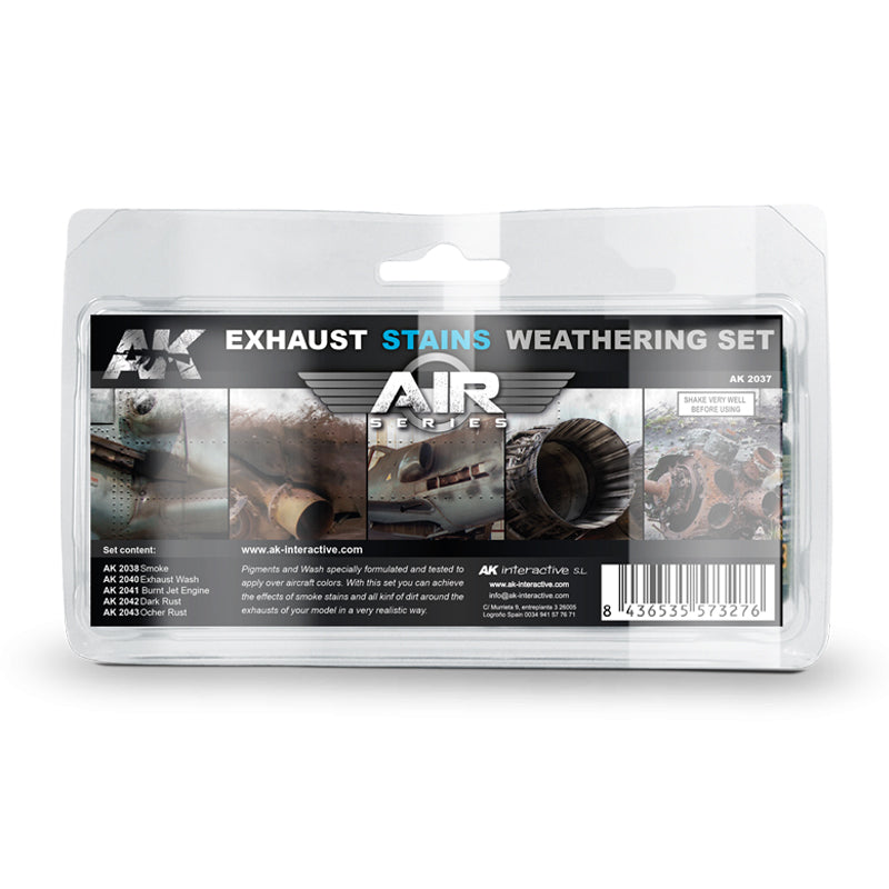 AK Interactive: Exhausts & Stains Weathering Set