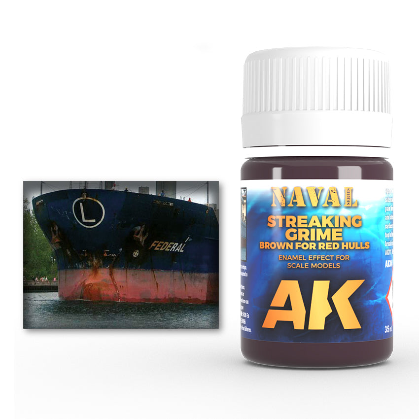 AK Interactive: Brown Streaking Grime For Red Hulls