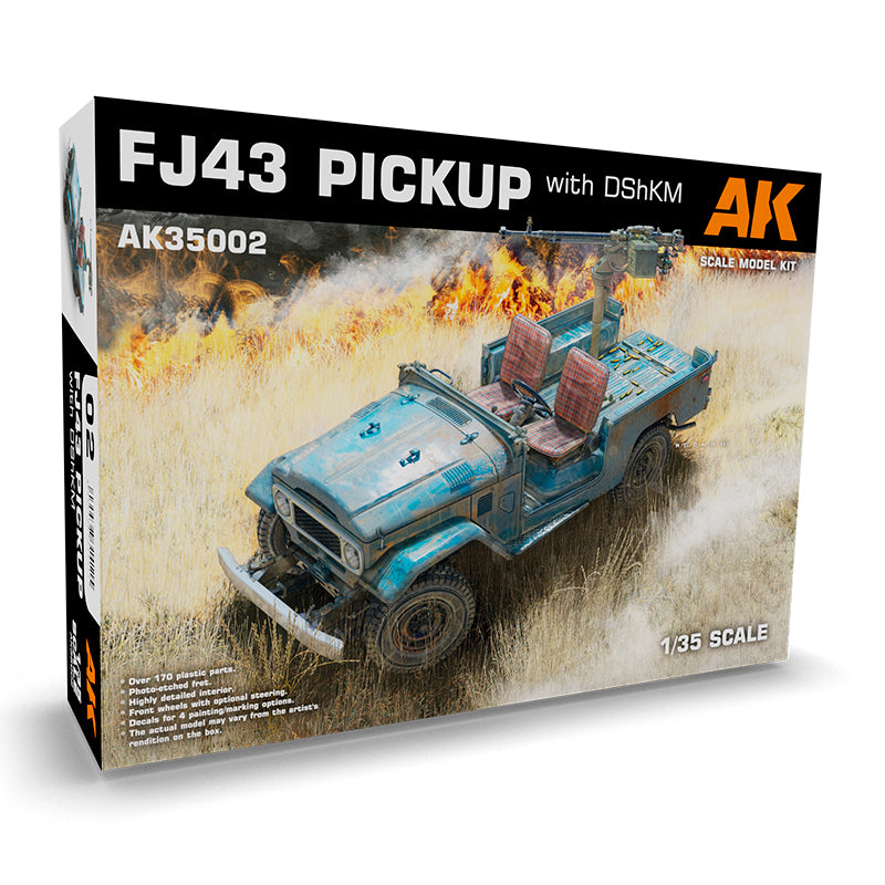 AK Interactive: 1/35 FJ43 Pickup with DShKM Plastic Model Kit