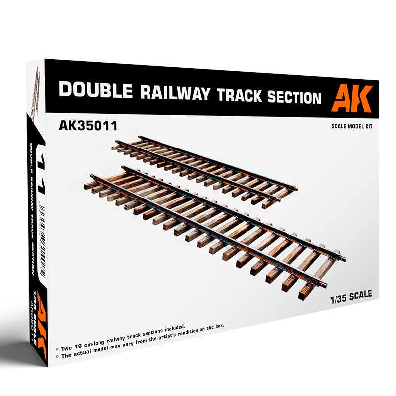AK Interactive: 1/35 Double Railway Track Section