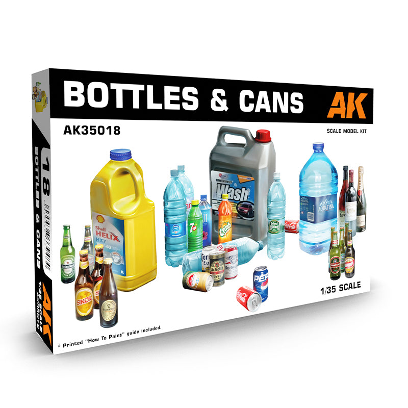 AK Interactive: 1/35 Bottles & Cans Set - product image 1