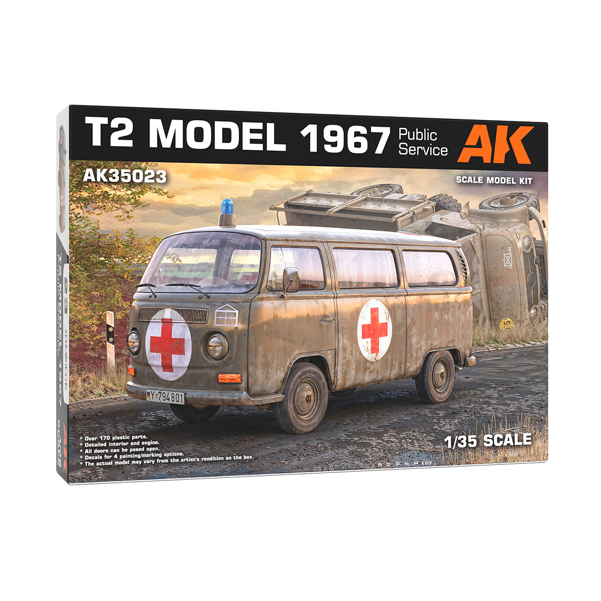 AK Interactive: 1/35 T2 Model 1967 Public Service
