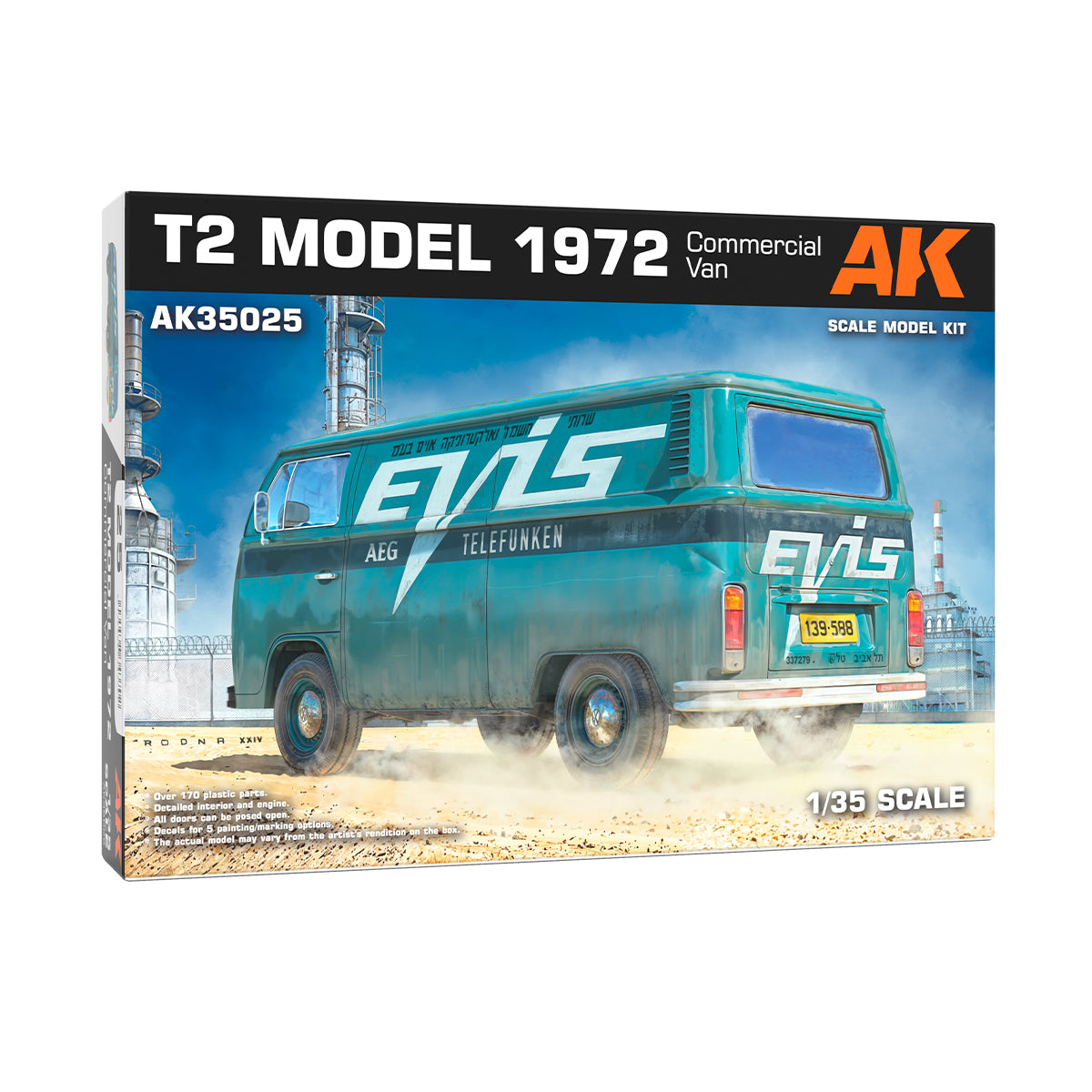 AK Interactive: 1/35 T2 Model 1972 Commercial Van