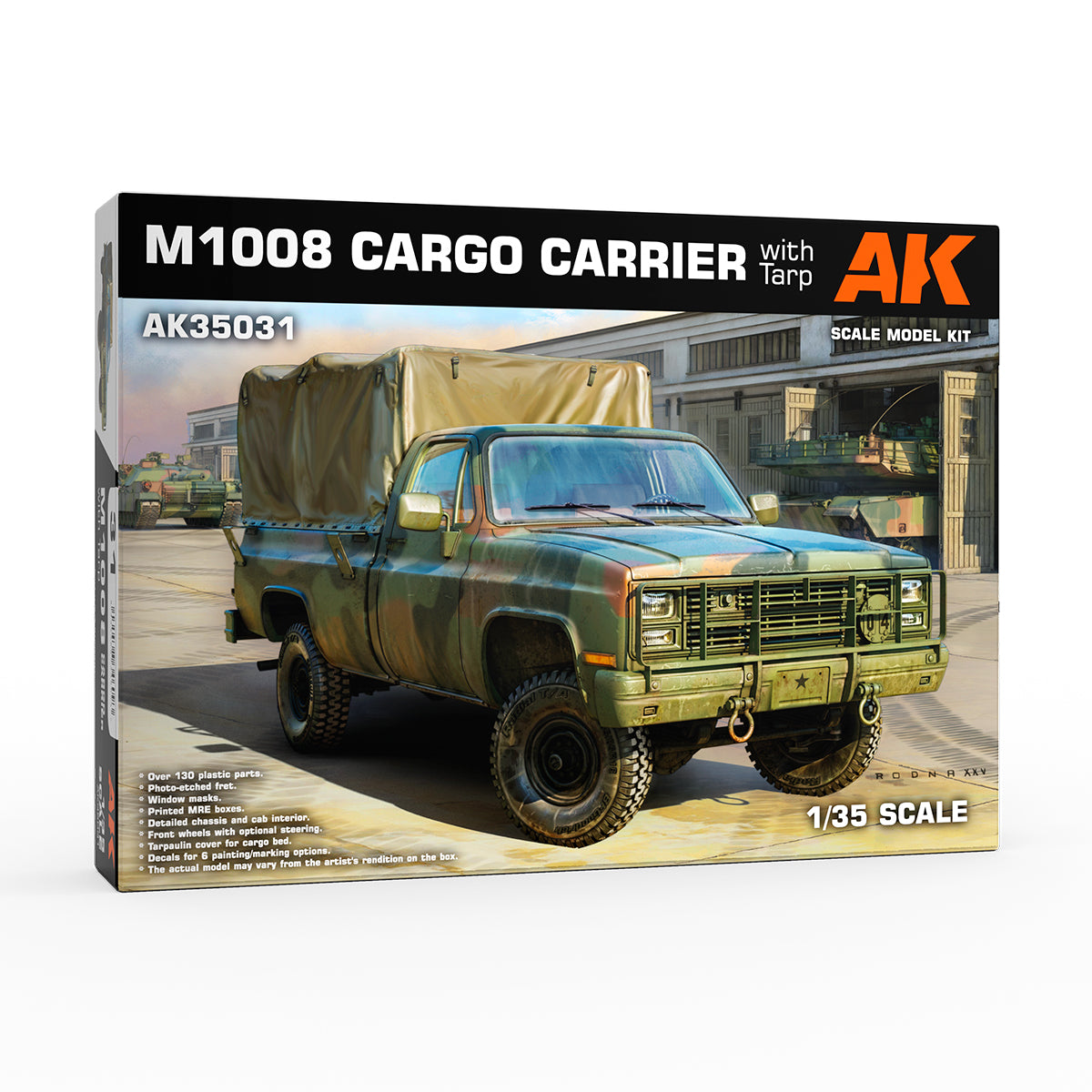 AK Interactive: 1/35 M1008 Troop Carrier With Tarp