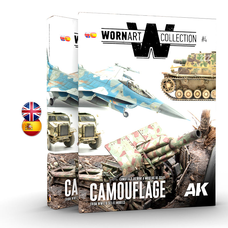 AK Interactive: Worn Art Collection #04 Camouflage - Bilingual