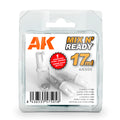 AK Interactive: Mix And Ready - Acrylics (6 Empty, Jars With Shaker Ball) (17ml)