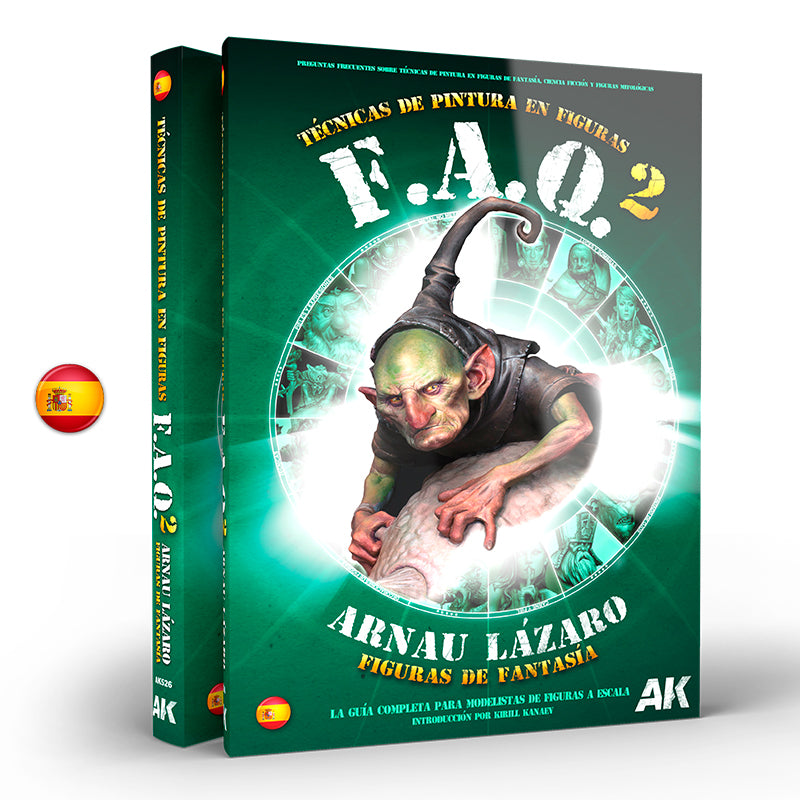 AK Interactive: FAQ 2 Fantasy Figures Painting Techniques By Arnau Lázaro - Spanish [Sale Ends When Item Is Out of Stock]
