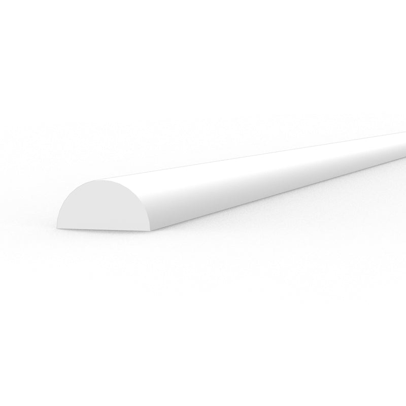 AK Interactive: Styrene Half Cane - 2.00 X 350mm X 4 Units