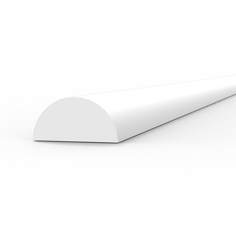 AK Interactive: Styrene Half Cane - 3.00 X 350mm X 3 Units