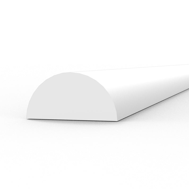 AK Interactive: Styrene Half Cane - 4.00 X 350mm X 3 Units
