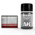 AK Interactive: Neutral Grey For White/Black Wash