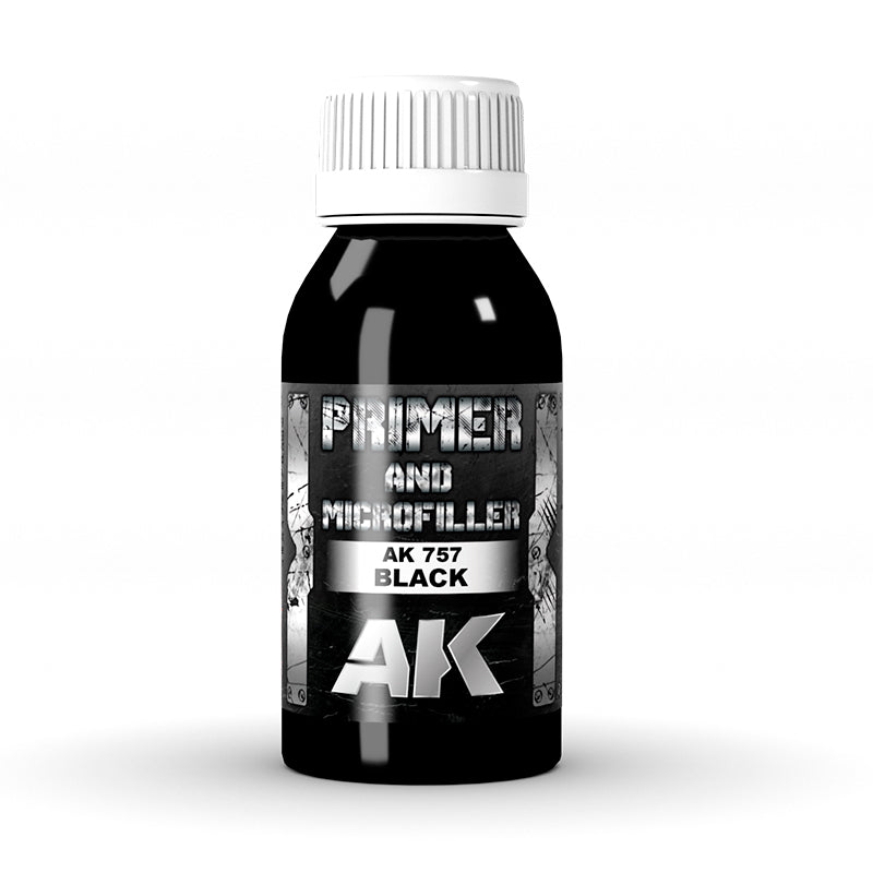 AK Interactive: Black Primer and Microfiller (100ml)