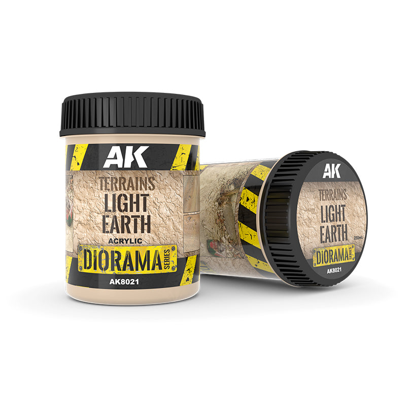 AK Interactive: Terrains Light Earth - (250ml Acrylic)
