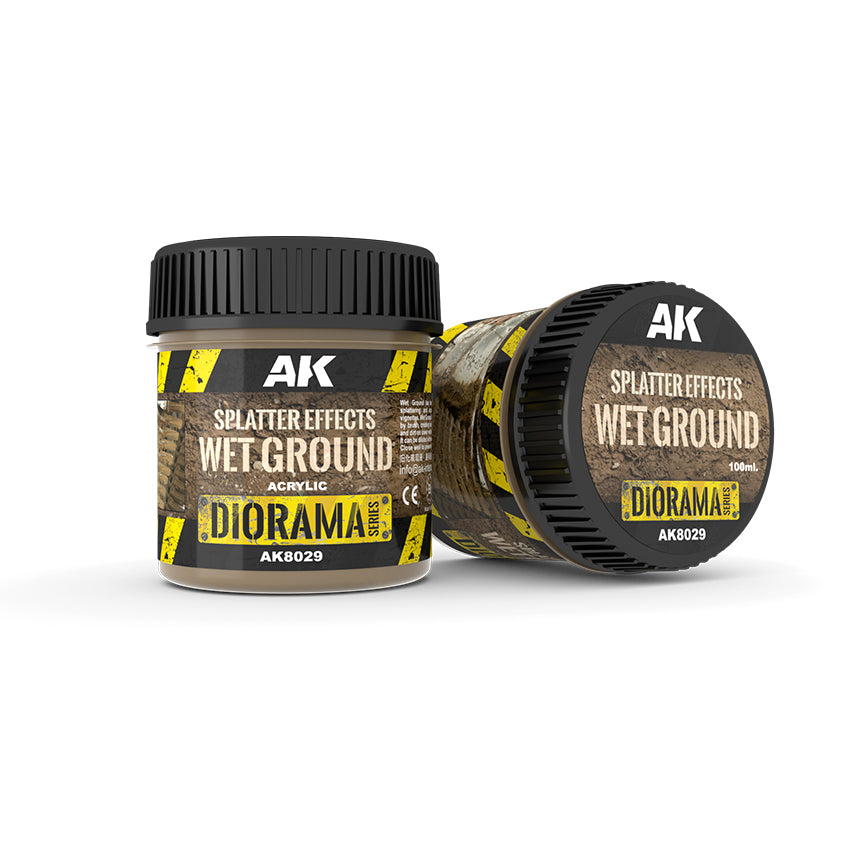 AK Interactive: Splatter Effects Wet Ground - (100ml Acrylic)