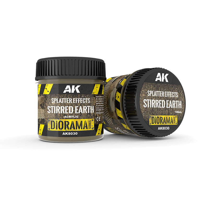 AK Interactive: Splatter Effects Stirred Earth - (100ml Acrylic)