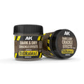 AK Interactive: Dark & Dry Crackle Effects - (100ml Acrylic)