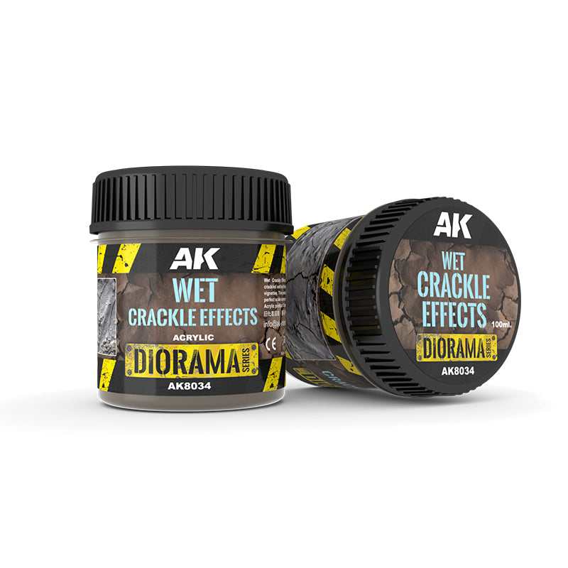 AK Interactive: Wet Crackle Effects - (100ml Acrylic)