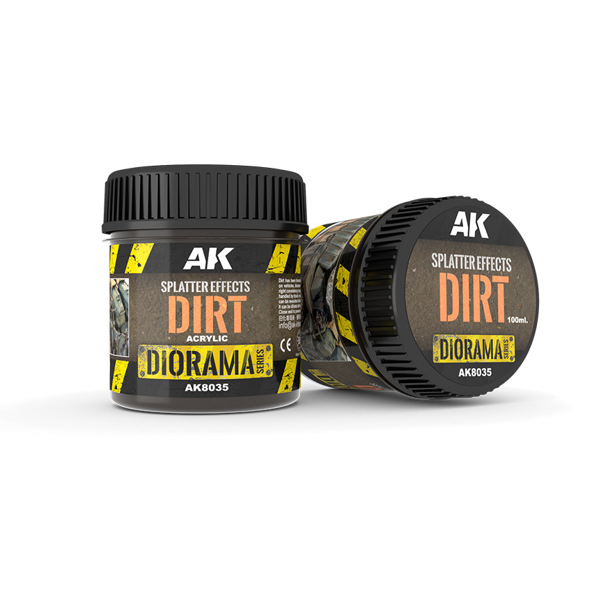 AK Interactive: Splatter Effects Dirt - (100ml Acrylic)