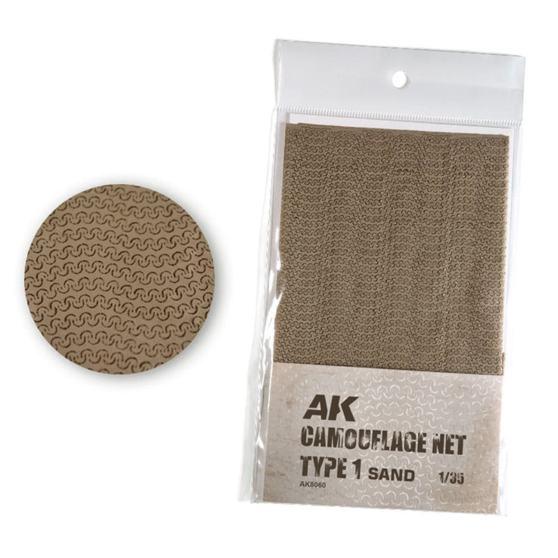 AK Interactive: Regular Camouflage Net Type 1 Sand