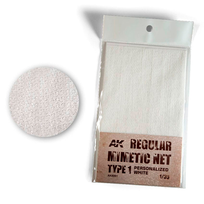 AK Interactive: Regular Camouflage Net Type 1 Personalized White