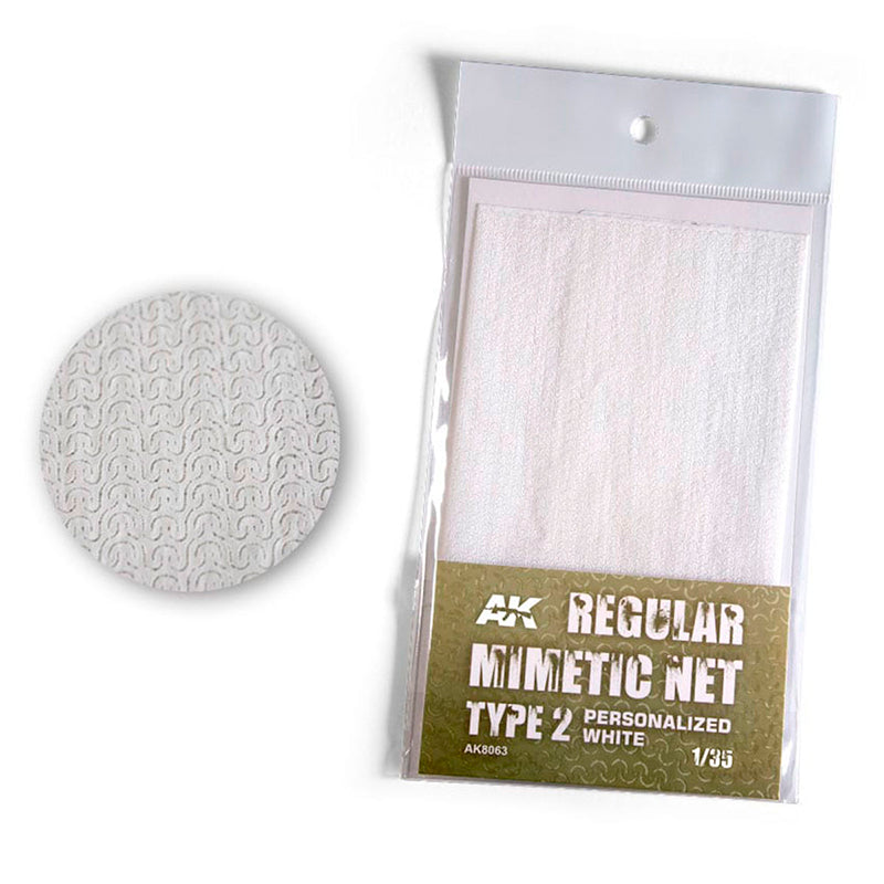 AK Interactive: Regular Camouflage Net Type 2 Personalized White