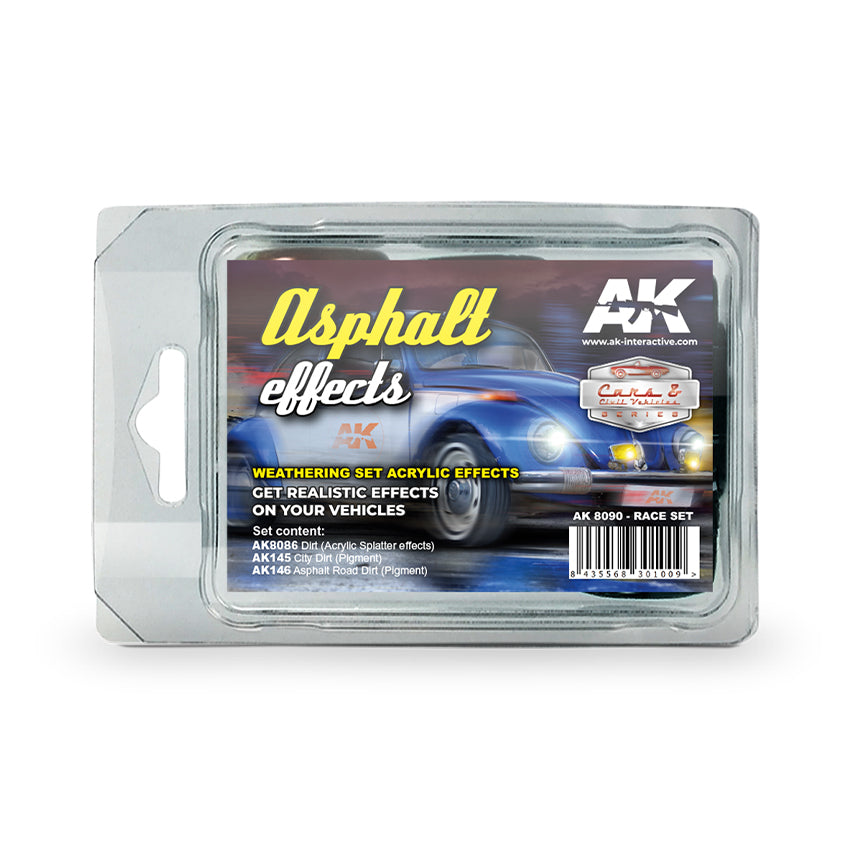 AK Interactive: Asphalt Effects (Race Set)